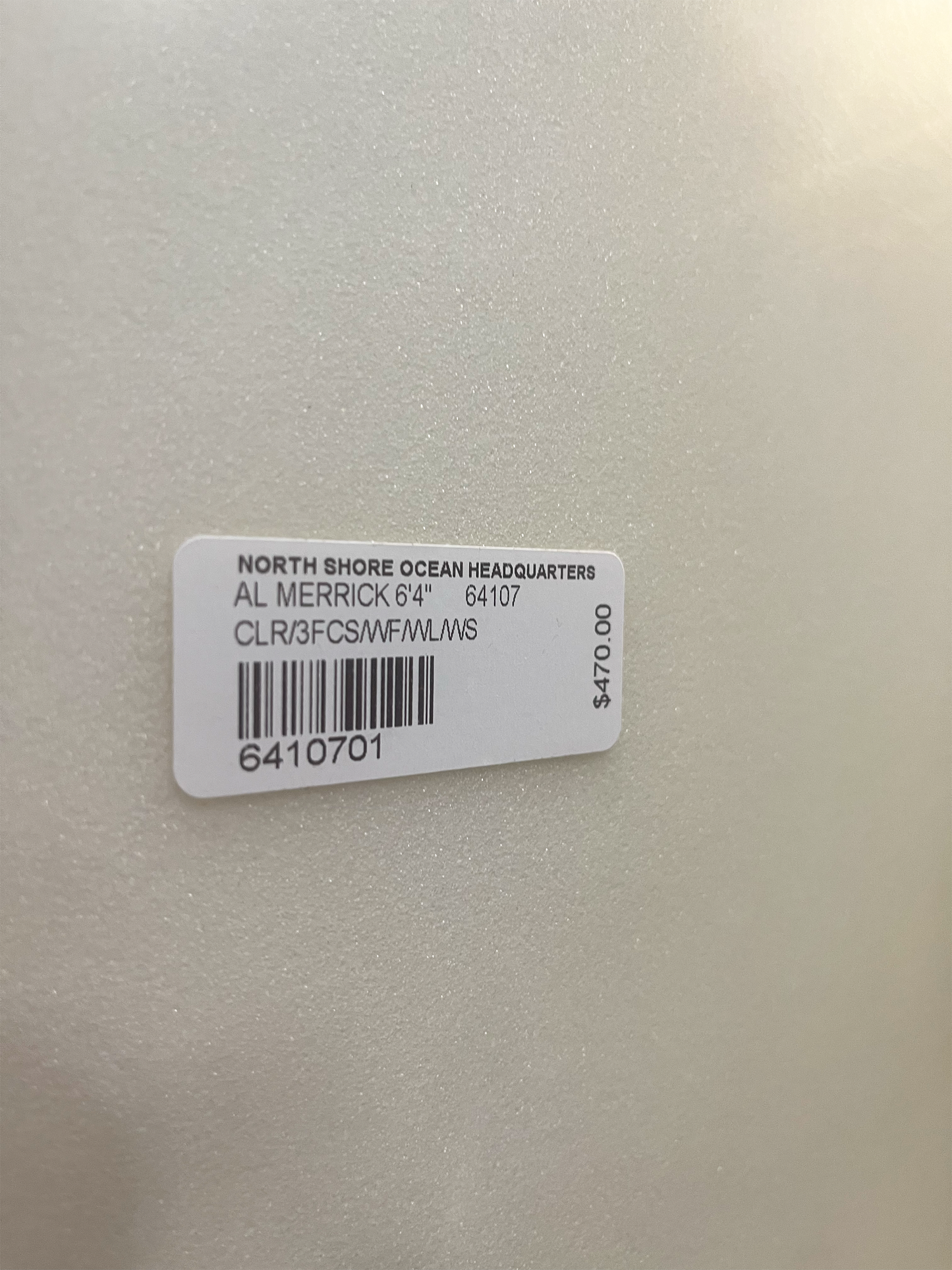 AL MERRICK 6'4" 64107