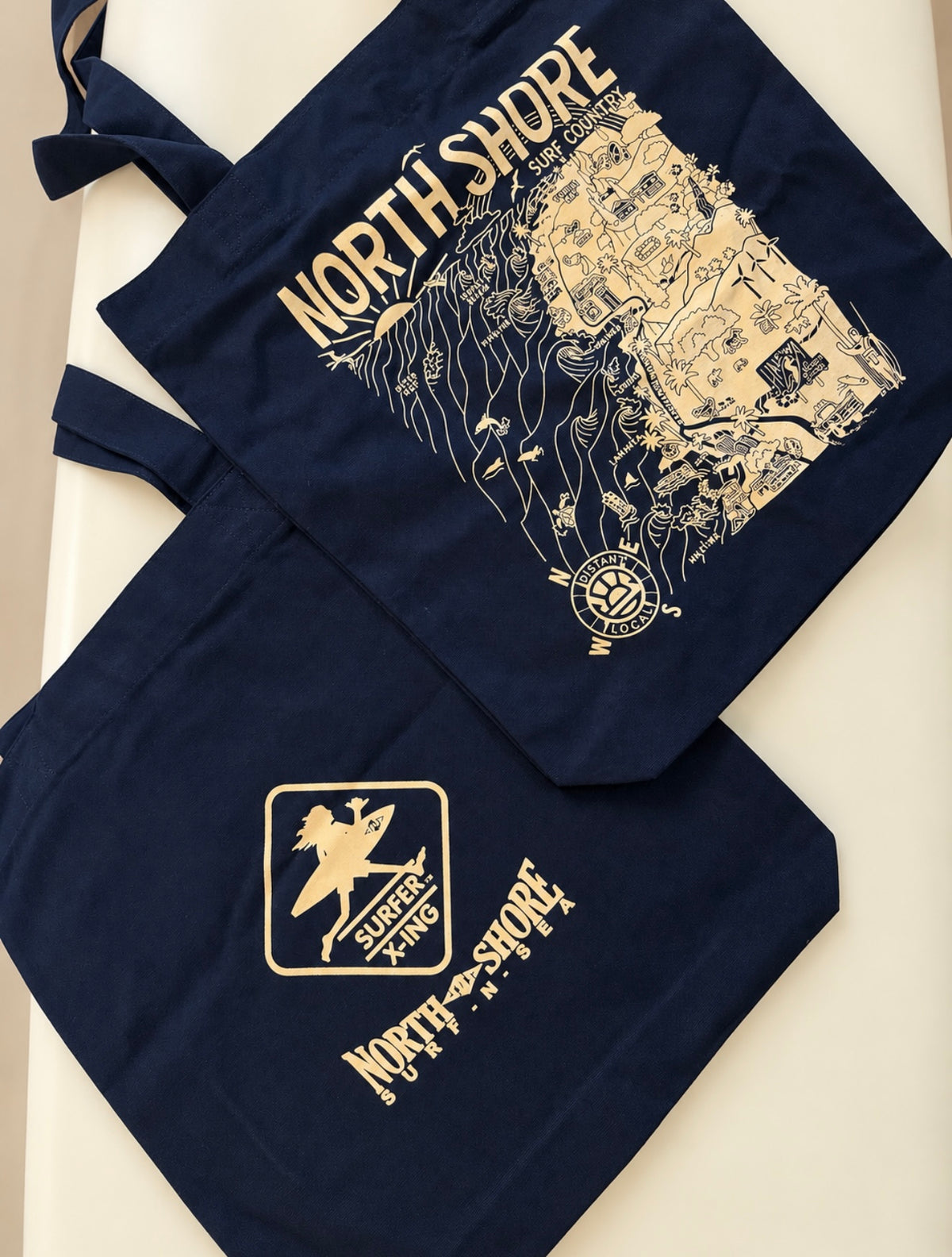 DISTANT LOCAL NS MAP TOTE BAG
