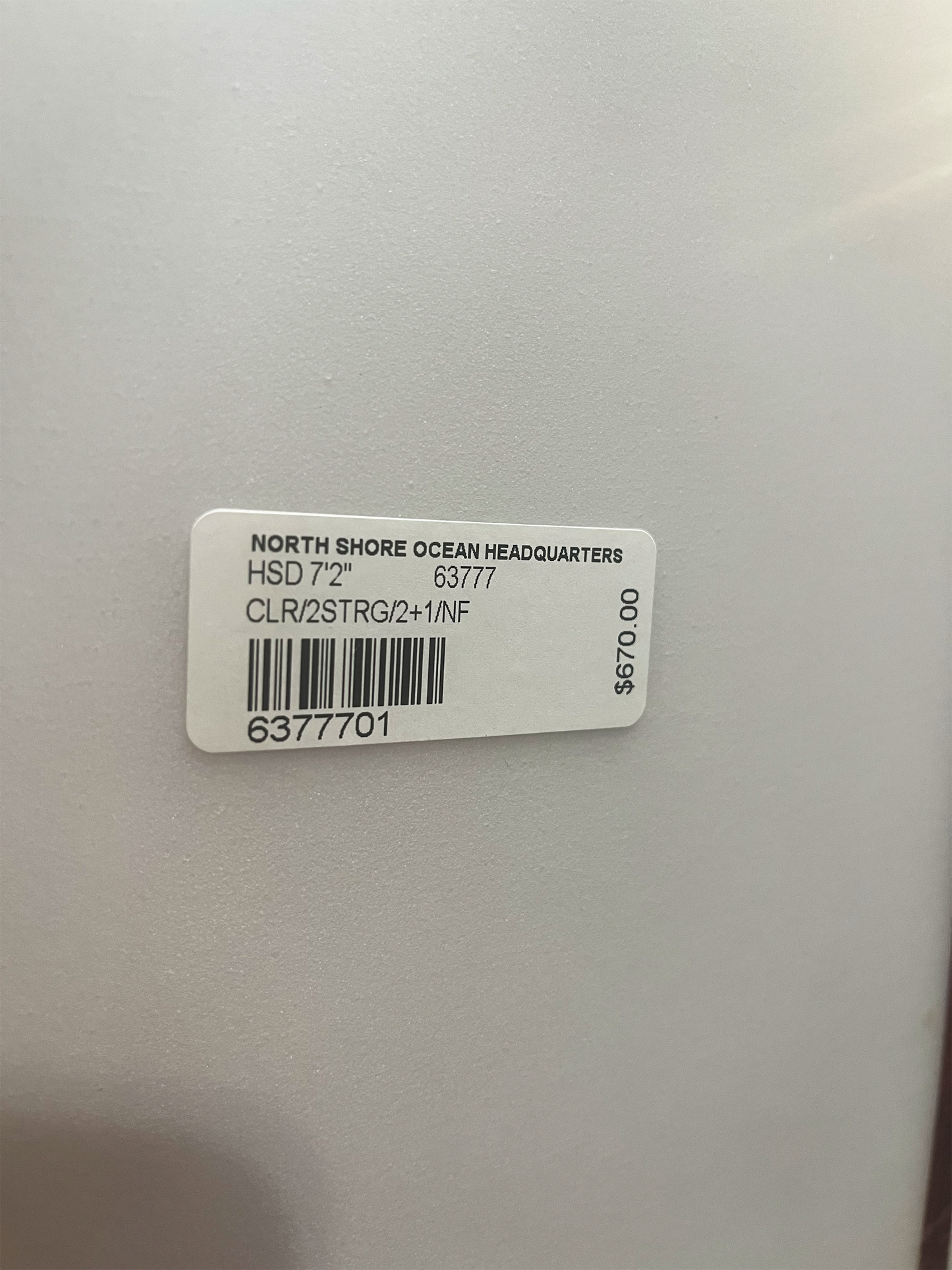 HSD 7'2"             63777