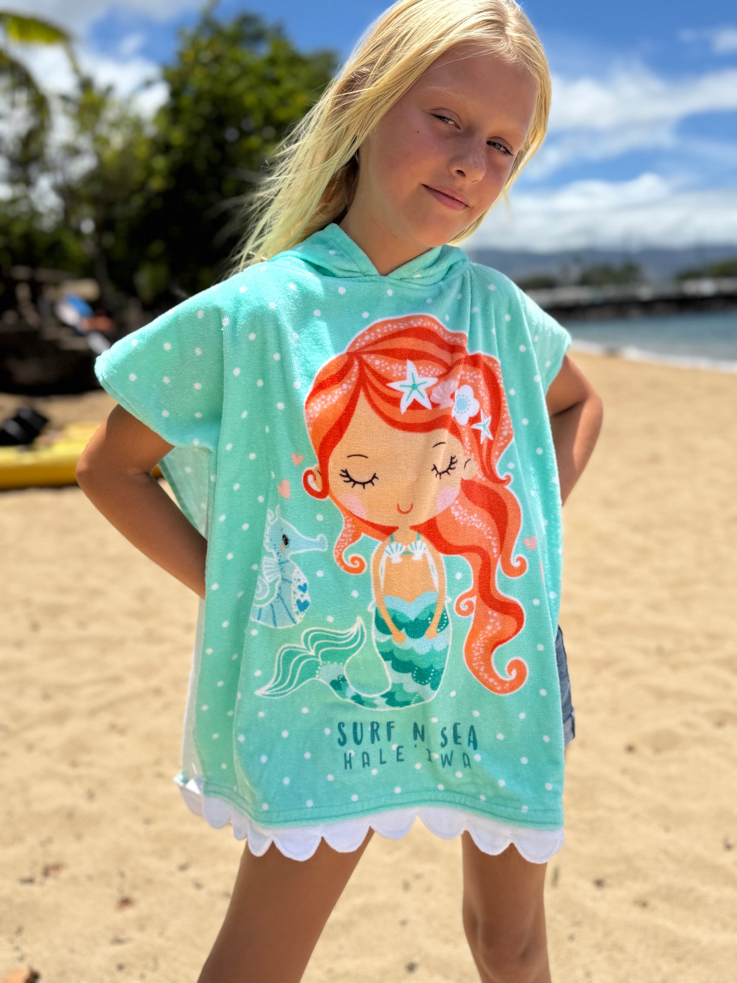 SNS EARTH NYMPH UNDER SEA MERMAID TOWEL CAPE