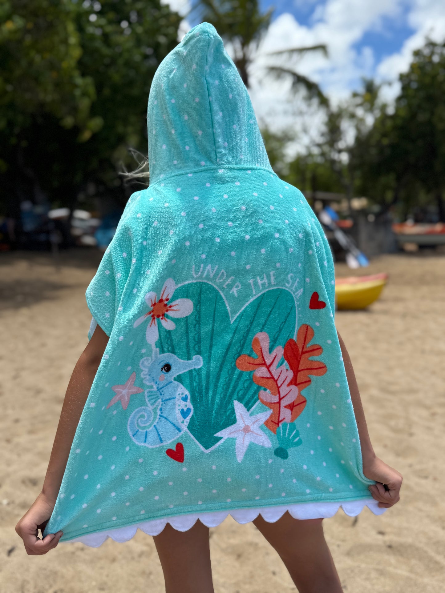 SNS EARTH NYMPH UNDER SEA MERMAID TOWEL CAPE