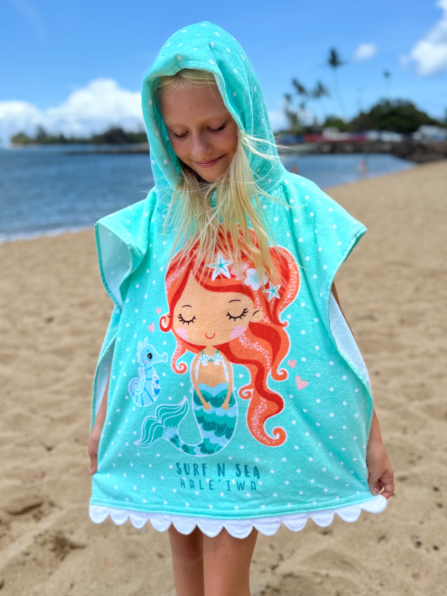 SNS EARTH NYMPH UNDER SEA MERMAID TOWEL CAPE