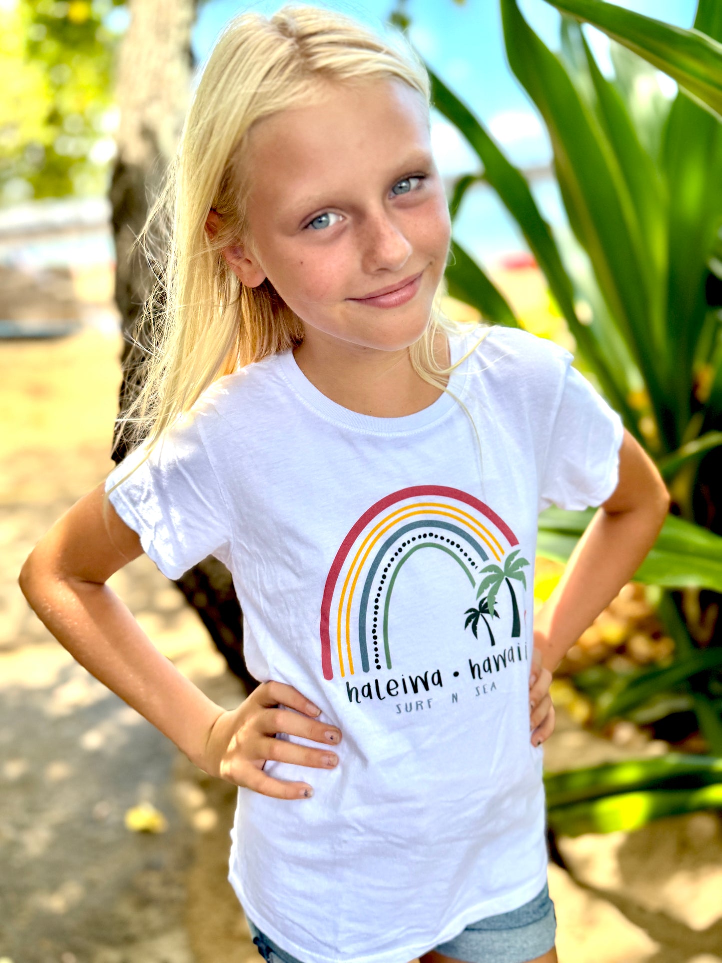 SNS GIRLS PAMPERED RAINBOW TEE
