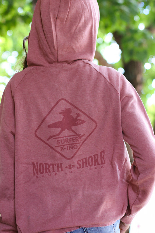 SNS WOMENS ONE COLOR TONAL HOODZIP