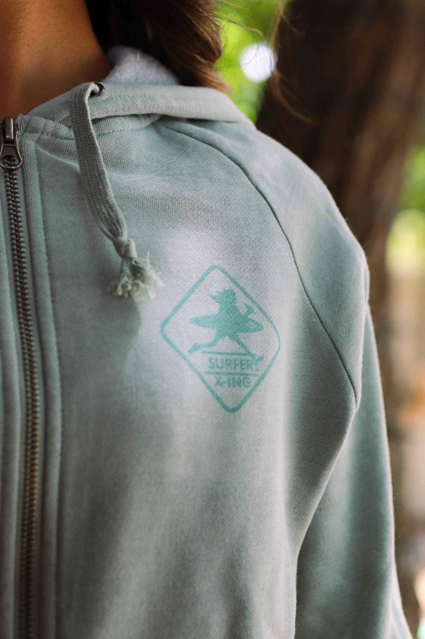 SNS WOMENS ONE COLOR TONAL HOODZIP