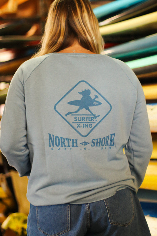 SNS WOMENS ONE COLOR TONAL CREW
